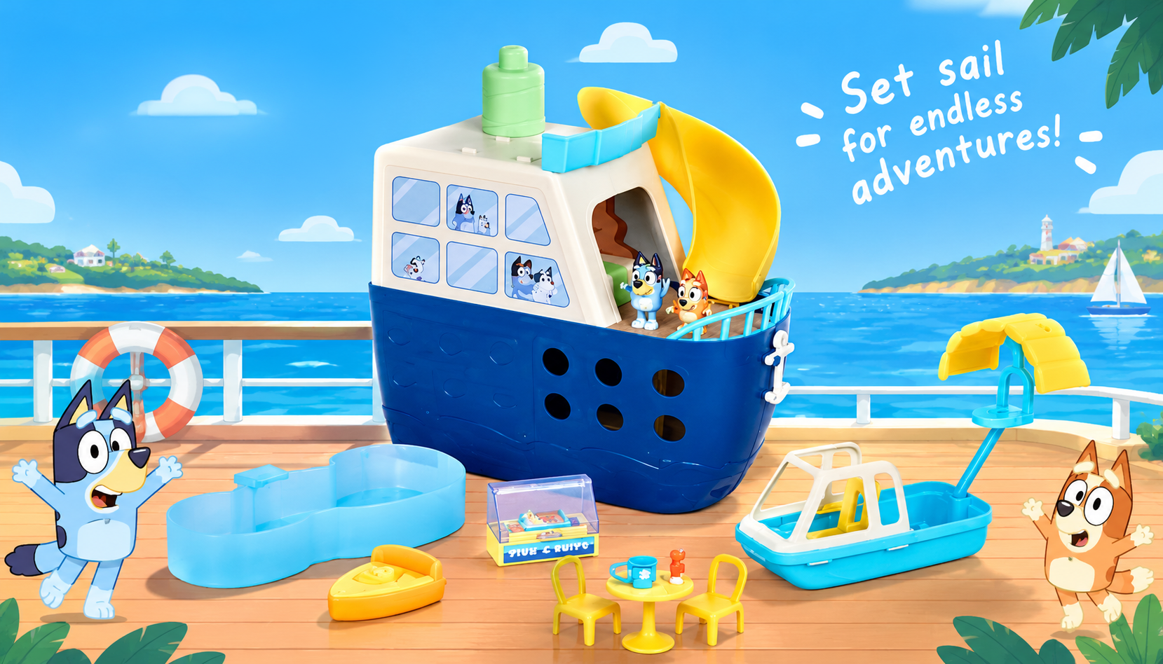 Bluey Cruise Ship Playset
