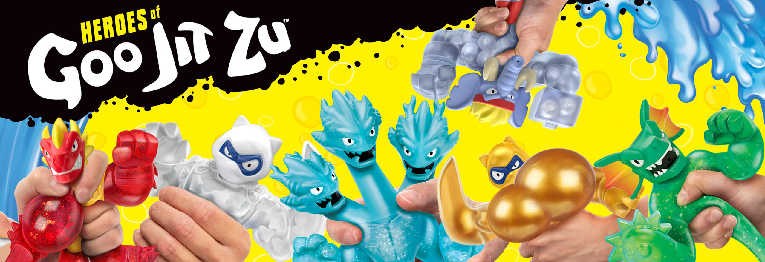 Heroes of Goo Jit Zu Deep Goo Sea Foogoo Hero Pack. Super Oozy, Goo Filled  Toy. with Head Butt Attack Feature. Stretch Him 3 Times His Size!