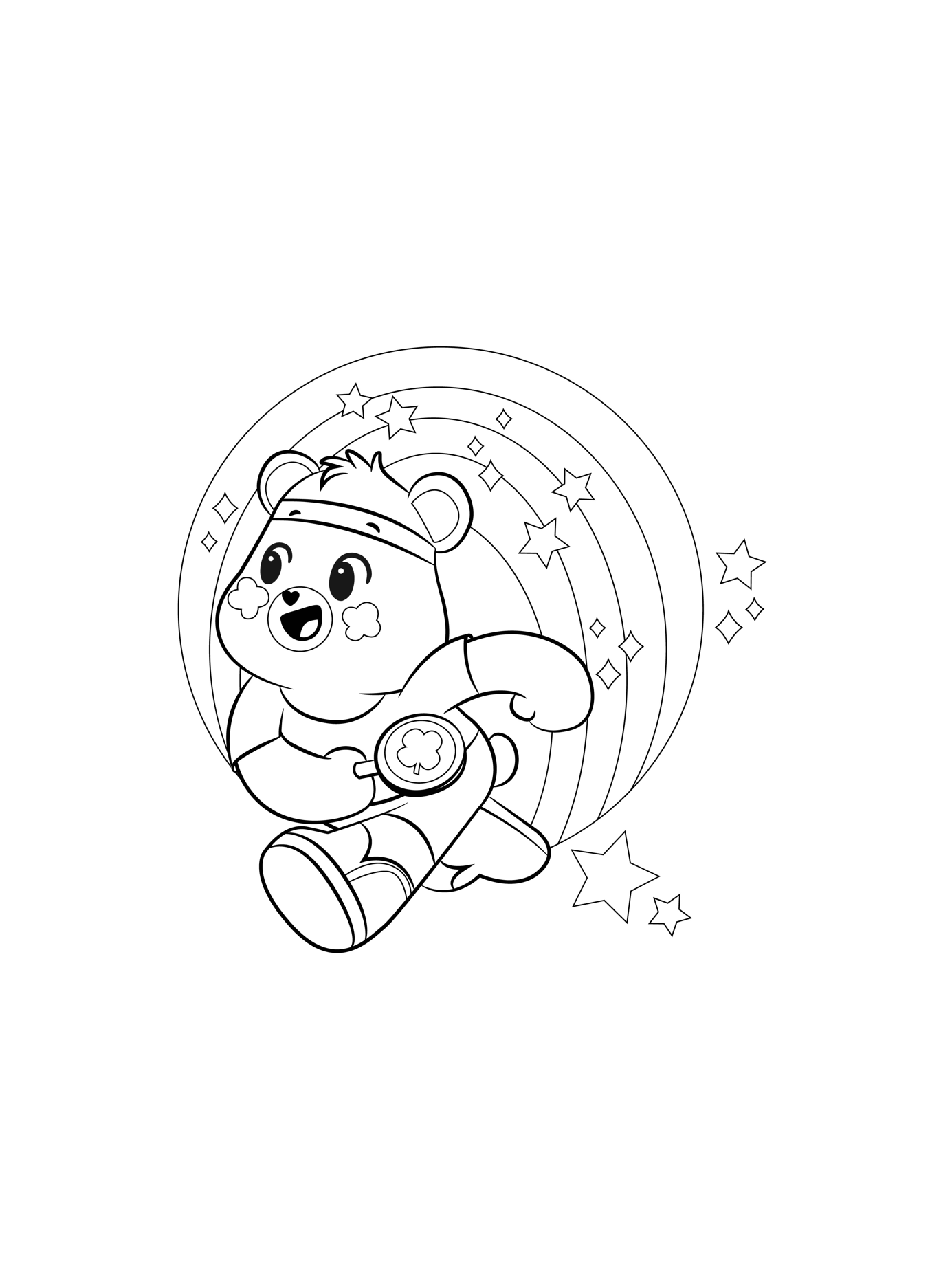 Care Bears Colouring Sheet