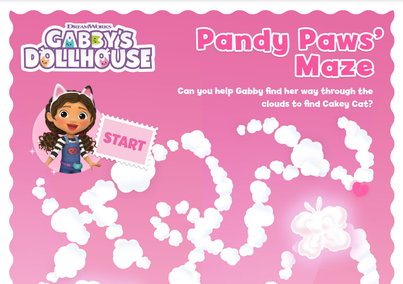 Gabby’s Dollhouse Pandy Paw’s Maze