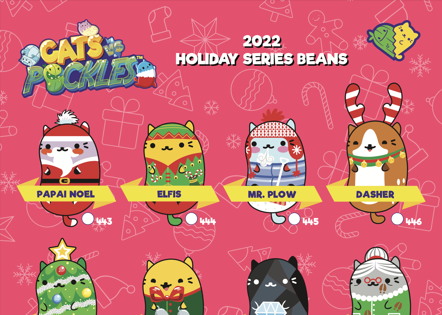 Cats VS Pickles Holiday Collector Sheet