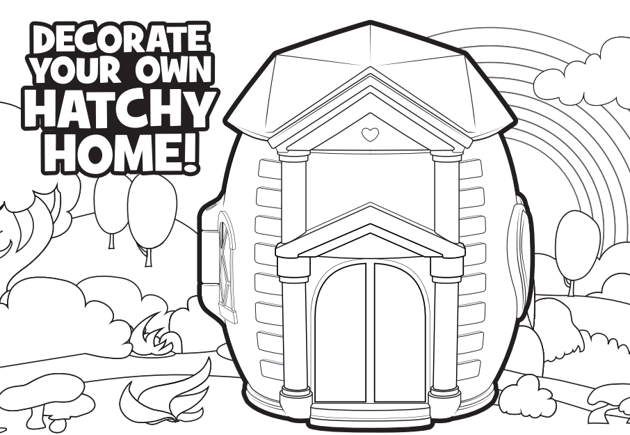 Hatchimals Decorate Your Own Hatchy Home