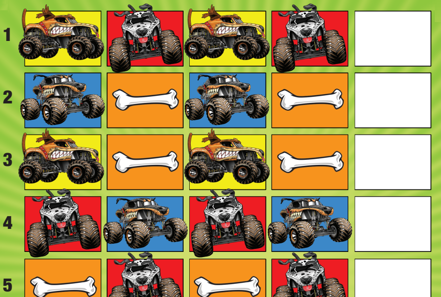 Monster Jam Find The Pattern