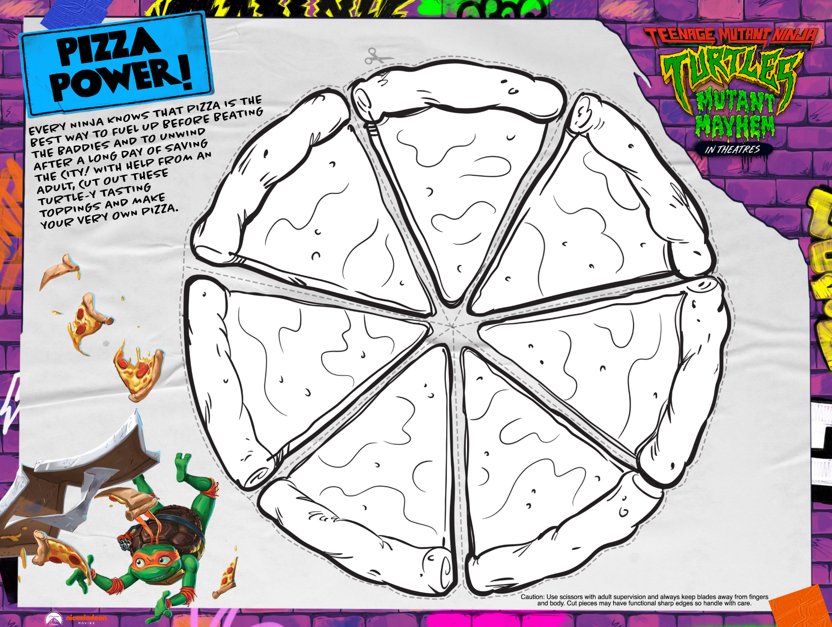 Teenage Mutant Ninja Turtles Make Your Own Pizza