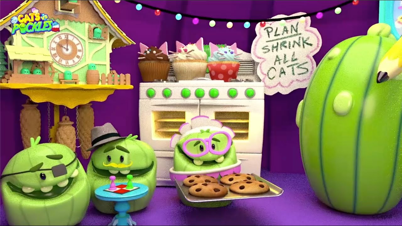 Cat vs Pickles: “Larry’s Shrink Ray of Love”