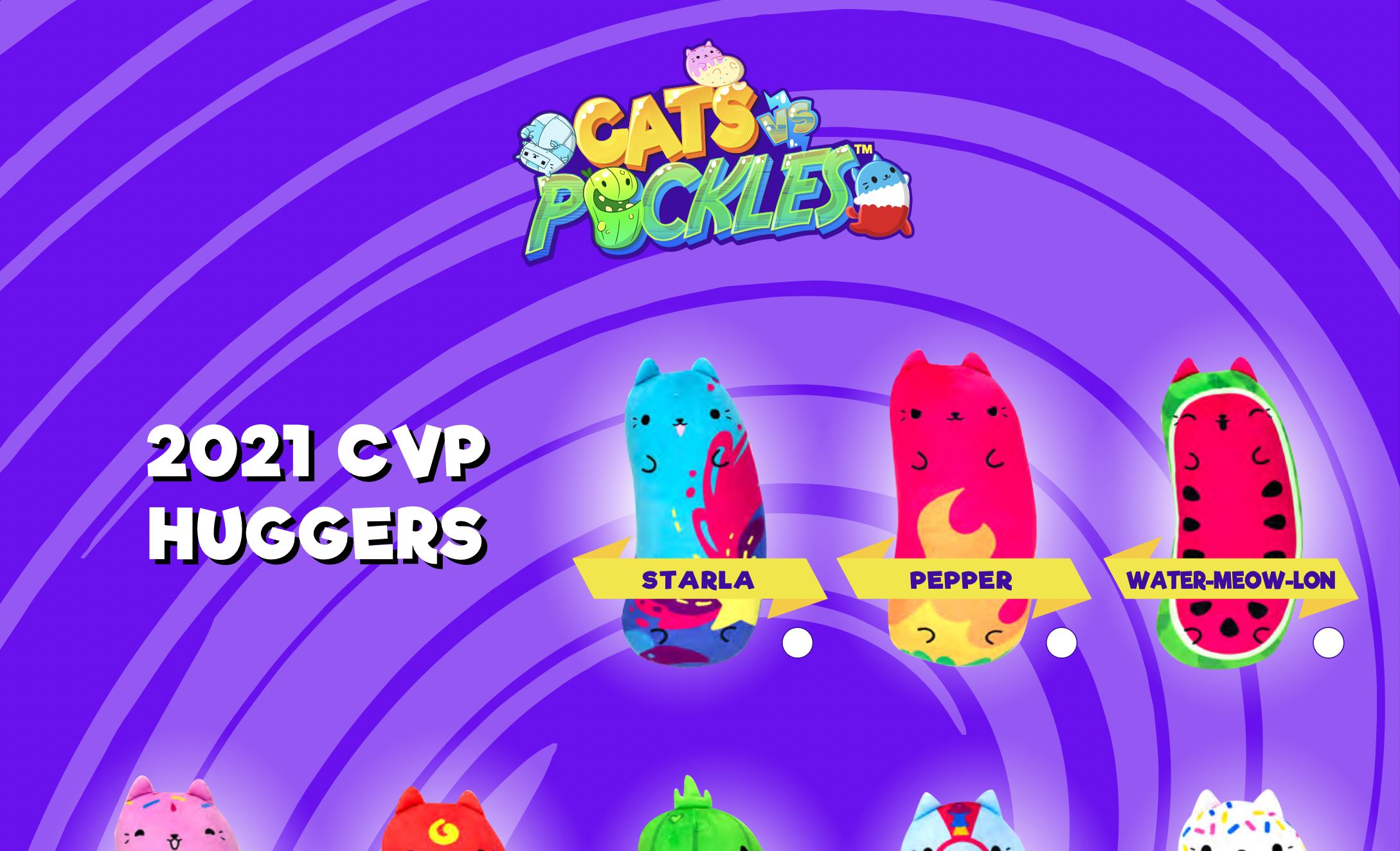 Cats VS Pickles Purple Huggers Wave Collector Sheet