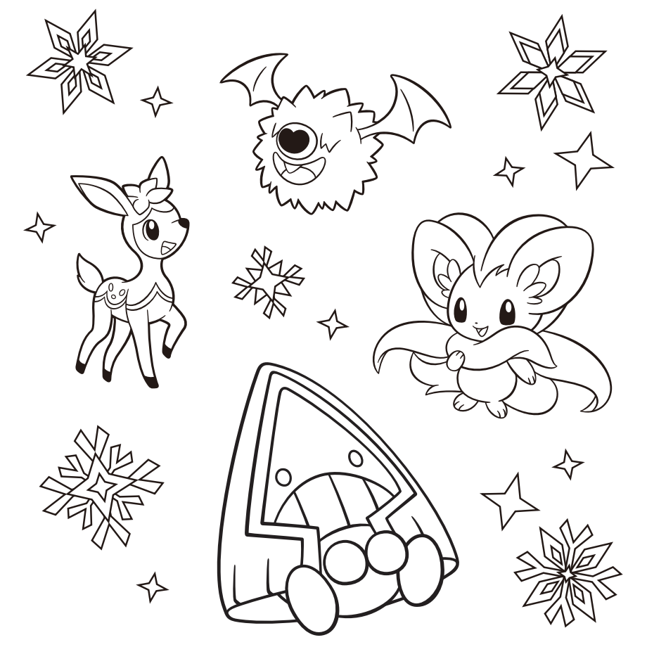 Pokémon Colouring Sheet