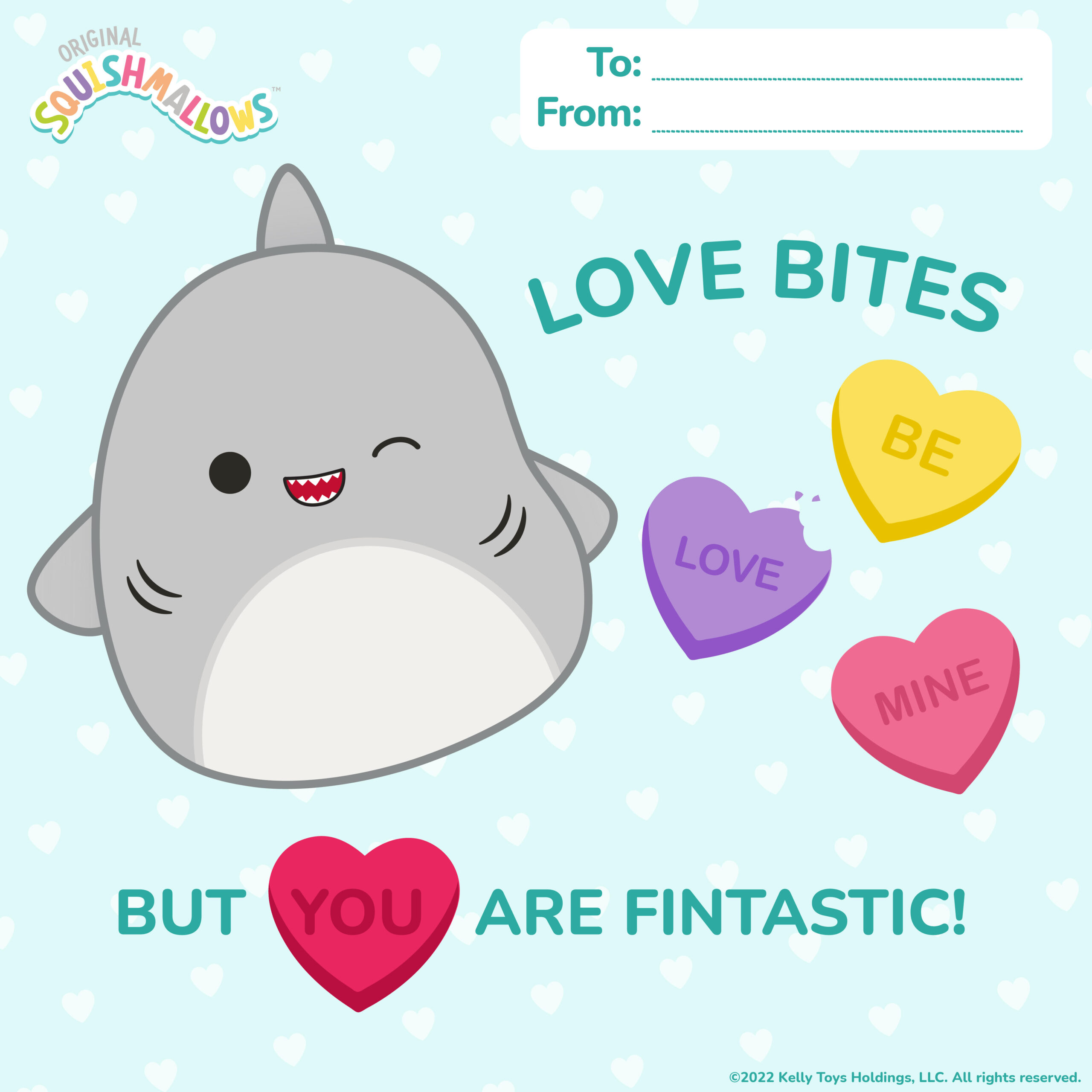 Squishmallows Valentine’s Day Card – Fintastic