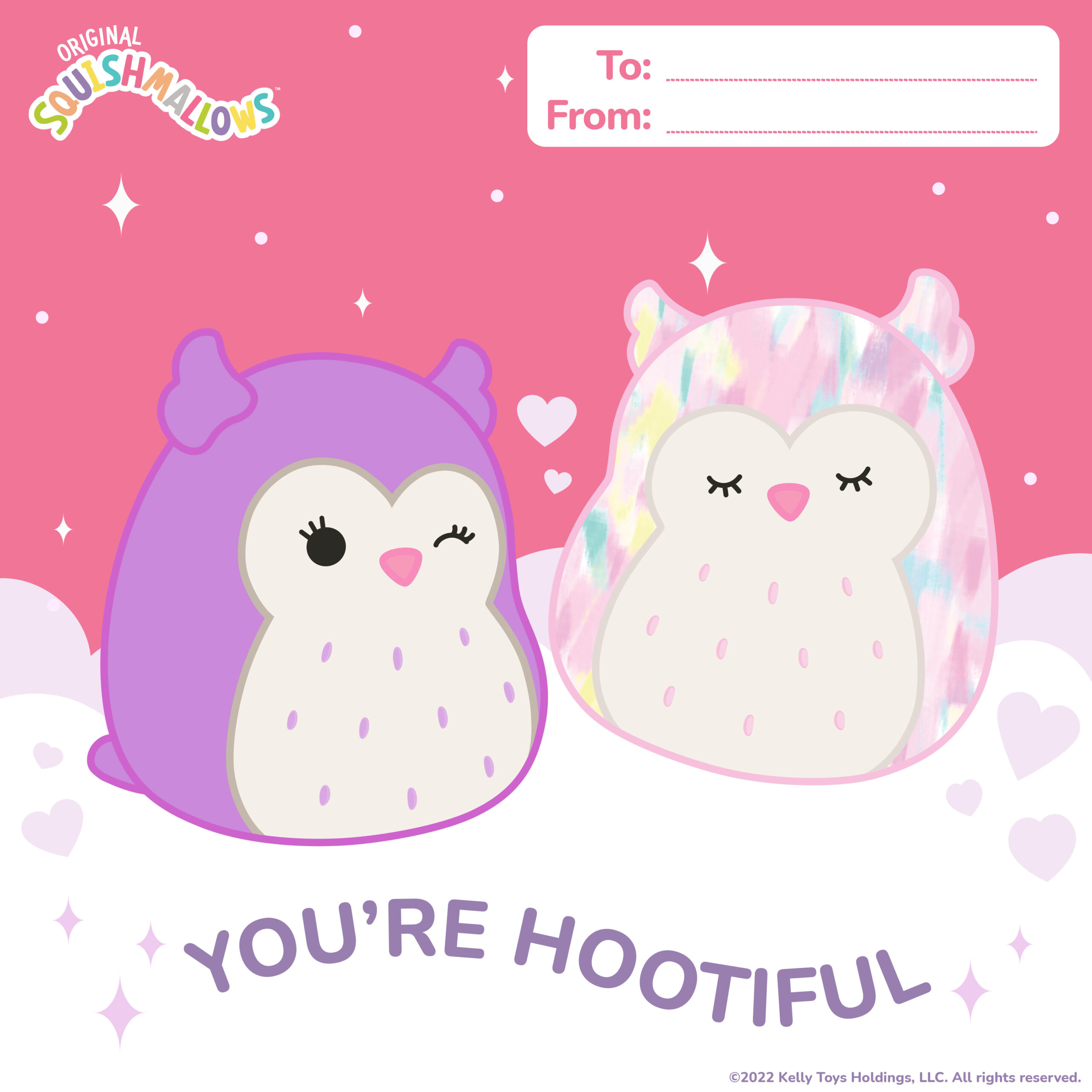 Squishmallows Valentine’s Day Card – Hootiful