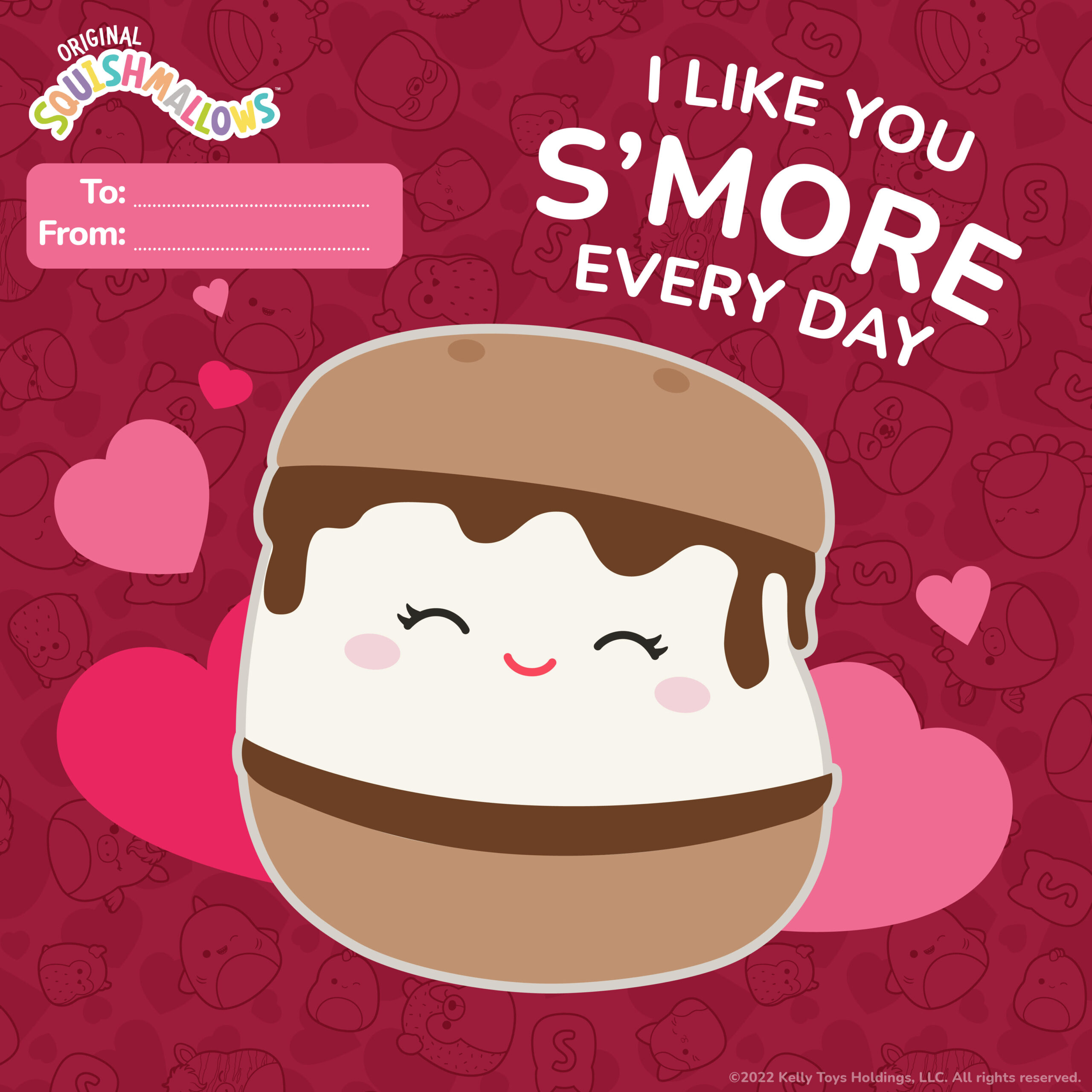 Squishmallows Valentine’s Day Card – Smore