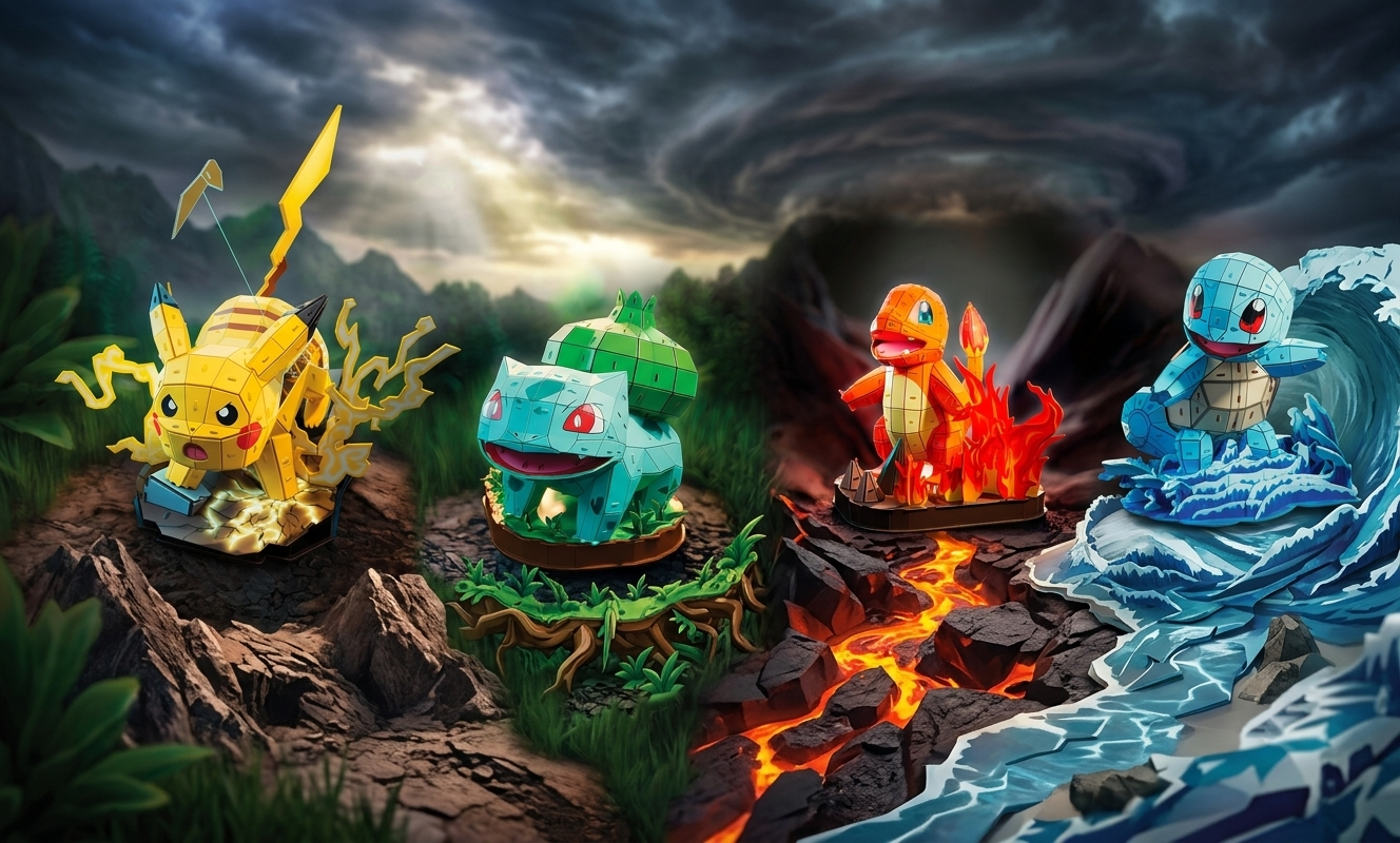 Check out the all new 4D Build Pokémon