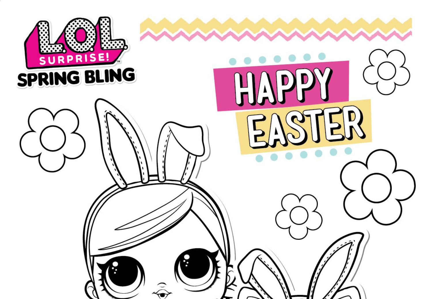 L.O.L Surprise Easter Colouring in...